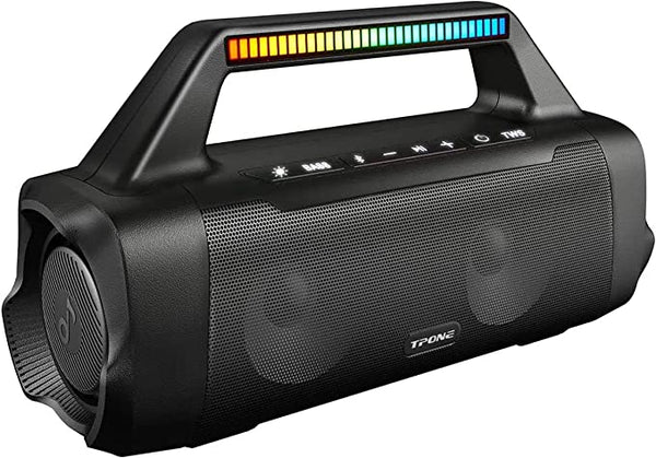 TPone Bluetooth Speakers, Outdoor Portable Wireless Speaker with Subwoofer
