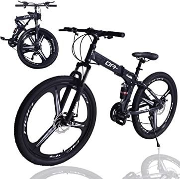 AOA 26-inch Mountain Bike 3-Spoke/Multiple-Spokes, 21 Speed, Reflective/Folding Mountain Bicycle
