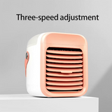 Portable fan, portable air conditioning, silent fans, desktop air conditioning, bedroom, living room, office, kitchen humidified air conditioning fan