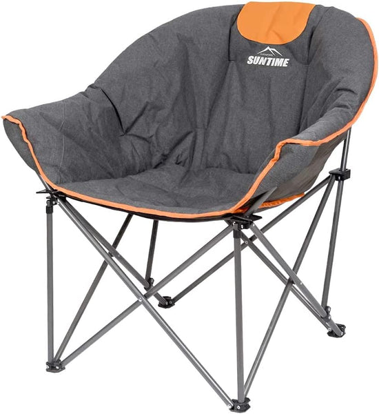 Suntime Sofa Chair, Oversize Padded Moon Leisure Portable Stable Comfortable for Camping