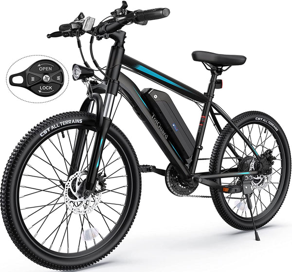 Electric Bike,  Electric Bike for Adults, 26" Ebike 350W Adult Electric Bicycles, 19.8MPH 50-60Miles Electric Mountain Bike, 36V 10.4Ah Battery, Suspension Fork, Shimano 21 Speed Gears