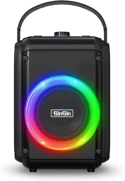 BINBIN Party Bluetooth Speaker with Lights,60W