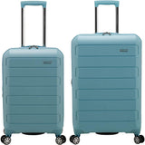 Traveler's Choice Pagosa Indestructible Hardshell Expandable Spinner Luggage, Baby Blue, 2-Piece Set (22/26)(694396915743)