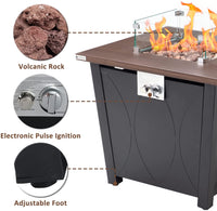 Essential Lounger 28 inch Propane Fire Pit Table