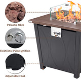Essential Lounger 28 inch Propane Fire Pit Table