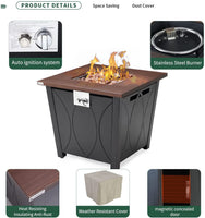 Essential Lounger 28 inch Propane Fire Pit Table