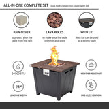 Essential Lounger 28 inch Propane Fire Pit Table