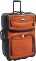 Travel Select Amsterdam Expandable Rolling Upright Luggage, Orange, 4-Piece Set(694396695089)