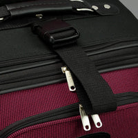 Travel Select Amsterdam Expandable Rolling Upright Luggage, Burgundy, Checked-Medium 25-Inch(694396692637)
