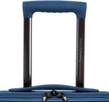 Traveler's Choice Pagosa Indestructible Hardshell Expandable Spinner Luggage, Navy, Checked-Medium 26-Inch(694396915699)