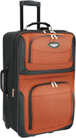 Travel Select Amsterdam Expandable Rolling Upright Luggage, Orange, 4-Piece Set(694396695089)