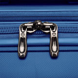 Traveler's Choice Pagosa Indestructible Hardshell Expandable Spinner Luggage, Navy, Checked-Medium 26-Inch(694396915699)