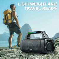 TPone Bluetooth Speakers, Outdoor Portable Wireless Speaker with Subwoofer