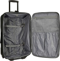 Travel Select Amsterdam Expandable Rolling Upright Luggage, Burgundy, Checked-Medium 25-Inch(694396692637)