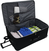 Travel Select Amsterdam Expandable Rolling Upright Luggage, Orange, 4-Piece Set(694396695089)
