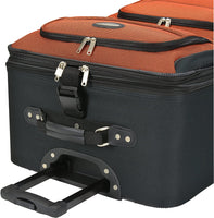 Travel Select Amsterdam Expandable Rolling Upright Luggage, Orange, 4-Piece Set(694396695089)