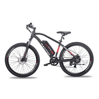 Macfox/Metakoo 27.5" 500W 42V Removable Battery ,20Mph with 21 Speed Gears Black