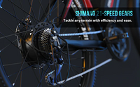 Macfox/Metakoo 27.5" 500W 42V Removable Battery ,20Mph with 21 Speed Gears Black