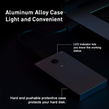 Dual Bay M.2 Enclosure, Cloner USB C to NVME SSD Enclosure External Hard Drive Duplicator for M Key (B+M Key) (Tool-Free)