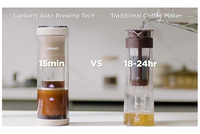Laekerrt Wireless Electric Instant Cold Brew Coffee Maker 15 mins Tea Diffuser