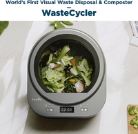 Electric Compost Bin Kitchen, Smart Kitchen Waste Composter, Food Composter Indoor/Outdoor, Food Cycler with 3L Capacity, Compost Machine for Apartment Countertop, Optimized Version V2