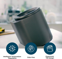 Electric Compost Bin Kitchen, Smart Kitchen Waste Composter, Food Composter Indoor/Outdoor, Food Cycler with 3L Capacity, Compost Machine for Apartment Countertop, Optimized Version V2