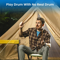 PocketDrum 2 Plus Electric Air Drum Set Sticks, with Drumsticks, Pedals, Bluetooth and 8 Sounds, USB MIDI Function, Electronic Drums for Adults, Kids, Gift