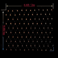LED Net lights, 200 LED Fairy String Decorative Mesh Warm White