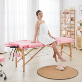 Commercial Portable Folding Massage Table With Carrying Case, 84'', PINK
