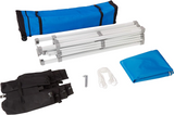  Outdoor One-push Pop Up Canopy, 10 ft x 10 ft with Wheeled Carry Bag, 4-Pack Weight Bags, Blue