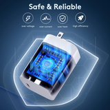 USB C Charger, Raycono 30w USB-C Power Adapter, Wall Fast Charging Block Compatible with MacBook/iPhone 13/13 pro/12 Mini Pro Max/iPad Pro/Galaxy S21+/Note 10+, Pixel 6 and More (Cable Not Included)