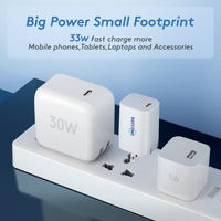 USB C Charger, Raycono 30w USB-C Power Adapter, Wall Fast Charging Block Compatible with MacBook/iPhone 13/13 pro/12 Mini Pro Max/iPad Pro/Galaxy S21+/Note 10+, Pixel 6 and More (Cable Not Included)