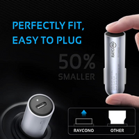 USB C Car Charger, Raycono 45W Car Charger iPhone Car Charger PD 3.0 for MacBook Air/Pro/Dell HP/iPad iPhone 13/13Mini/13Pro/13Pro Max/12/11/SE 2020/8 Series, Google Pixel, Switch,etc.