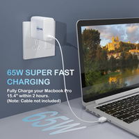 USB C Charger, Raycono 65W Wall Charger USB-C Power Adapter Laptop Charger Compatible for MacBook/MacBook Air/iPhone 13/13 Pro/13 mini/13 Pro Max/12/12 Pro/12 Pro Max