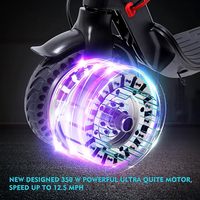 Electric Scooter, 350 W Motor, 8.5" tire, 3-speed