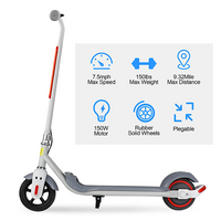 Electric Scooter, 150 W Motor Kids Electric Scooter,  15 Lbs Ultra Lightweight 