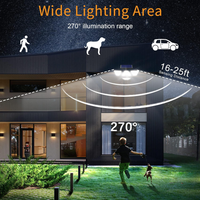 Solar Lights for Outside, Wireless Motion Sensor Outdoor Lights Solar Motion Sensor Light Outdoor Solar Lights Outdoor Waterproof for Yard Garage Fence（2 Packs）