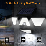 Solar Lights for Outside, Wireless Motion Sensor Outdoor Lights Solar Motion Sensor Light Outdoor Solar Lights Outdoor Waterproof for Yard Garage Fence（2 Packs）