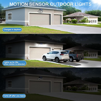 Solar Lights Outdoor Waterproof, 329 LED Motion Sensor Outdoor Lights 5 Heads Outdoor Motion Sensor Light, Solar Lights for Outside, Patio, Garage, Garden, Front Door (2 Packs)