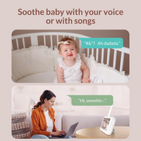 NETVUE Baby Camera Monitor Video - Peekababy 4 in 1 Bracket Meets the Needs of Parents in All Scenarios, Baby Monitor with Camera and Audio, 5" Display, 2-Way Talk, Free Smart Phone App, Cry Detection