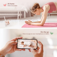 NETVUE Baby Camera Monitor Video - Peekababy 4 in 1 Bracket Meets the Needs of Parents in All Scenarios, Baby Monitor with Camera and Audio, 5" Display, 2-Way Talk, Free Smart Phone App, Cry Detection