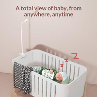 NETVUE Baby Camera Monitor Video - Peekababy 4 in 1 Bracket Meets the Needs of Parents in All Scenarios, Baby Monitor with Camera and Audio, 5" Display, 2-Way Talk, Free Smart Phone App, Cry Detection