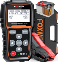 FOXWELL BT705 Car Battery Tester 12V 24V, Automotive 100-2000CCA Battery Load Tester Battery Analyzer Digital Charging System Alternator Tester Cold Cranking for Heavy Duty Truck Boat Marine SUV ATV