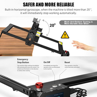 ATOMSTACK A10  50W Laser Engraver, 10W Optical Power Compressed Spot Laser Engraving Machine and Laser Cutter for Wood Metal with Terminal Panel for Offline Engraving, 410x400mm Engraving Area