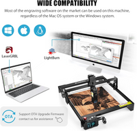 ATOMSTACK A10  50W Laser Engraver, 10W Optical Power Compressed Spot Laser Engraving Machine and Laser Cutter for Wood Metal with Terminal Panel for Offline Engraving, 410x400mm Engraving Area