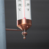 Outdoor Thermometer, Steel Outside Window Thermometer Adjustable Angle, 10 Inch, Easy to Read
