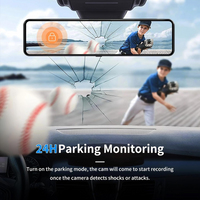 JOMISE 11" Detached Rear View Mirror Camera, 4K Mirror Dash Cam Front and 2.5K Rear Dual Camera for Car, Mirror Backup Camera with Parking Monitoring/Night Vision/GPS/G-Sensor/Free 32GB Card
