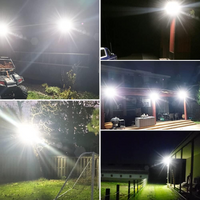 2 Pack 60W LED Flood Light 10980LM Super Bright Outdoor Floodlight Fixture IP65 Waterproof Exterior Security Lighting 6000K Daylight 3 Adjustable angle AC100-277V Work Lights for Yard Garden Backyard