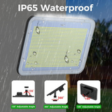 300W LED Flood Light 36880LM Super Bright 1344leds Commercial Exterior Security Lighting 2400W Equivalent,5000K Daylight,3Adjustable Angle,IP65Waterproof,110V Outdoor Floodlight Garden Backyard Garage