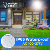 100W LED Flood Light 15900LM, Outdoor Floodlights 100-277V,Security Commercial Lighting IP65 Waterproof Angle Adjustable,5000K Daylight Exterior Work Light for Stadium,Garden,Garages,Yard,Barn